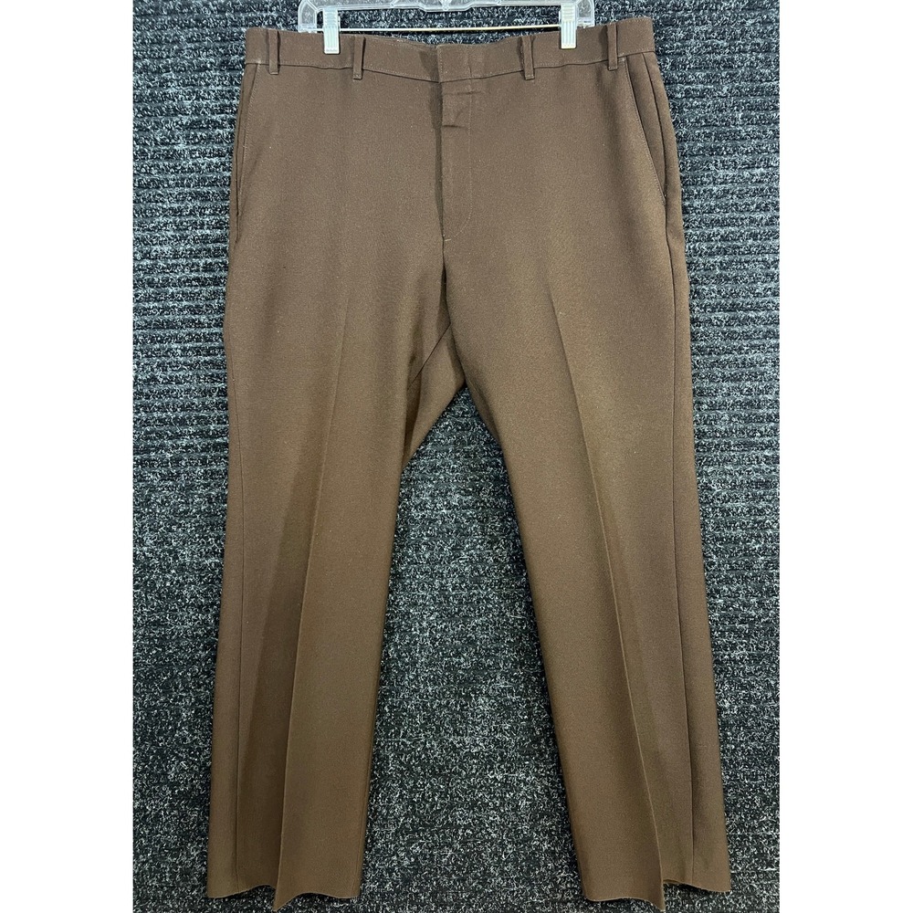 Vintage 1970's Levi's‎ Action Slacks Sta-Prest Brown Dress Pants